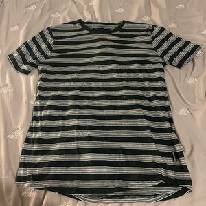 Brooklyn Cloth Black and Gray Striped Tee